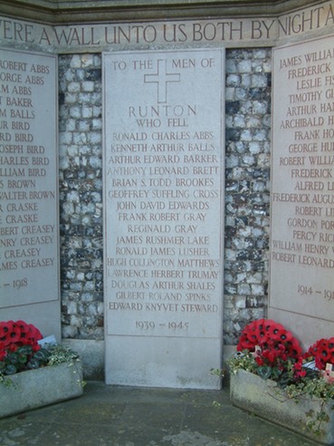 War Memorial West Runton Norfolk